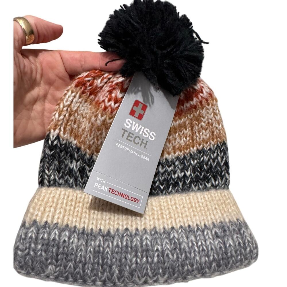 SWISS TECH Beanie & Mitten Set NWT OS Toddler 24 months & older